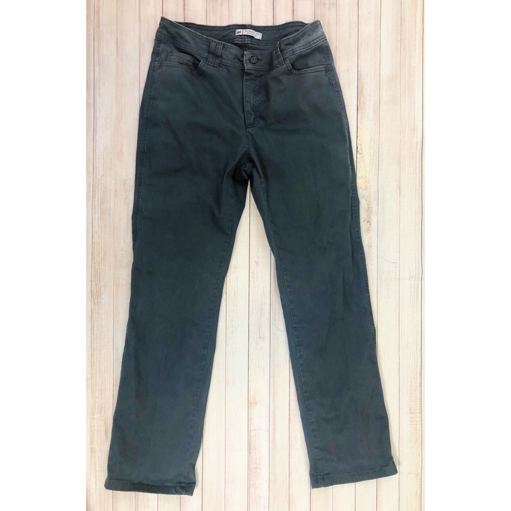 Lee Classic Fit Straight Leg Gray Jeans Size 10